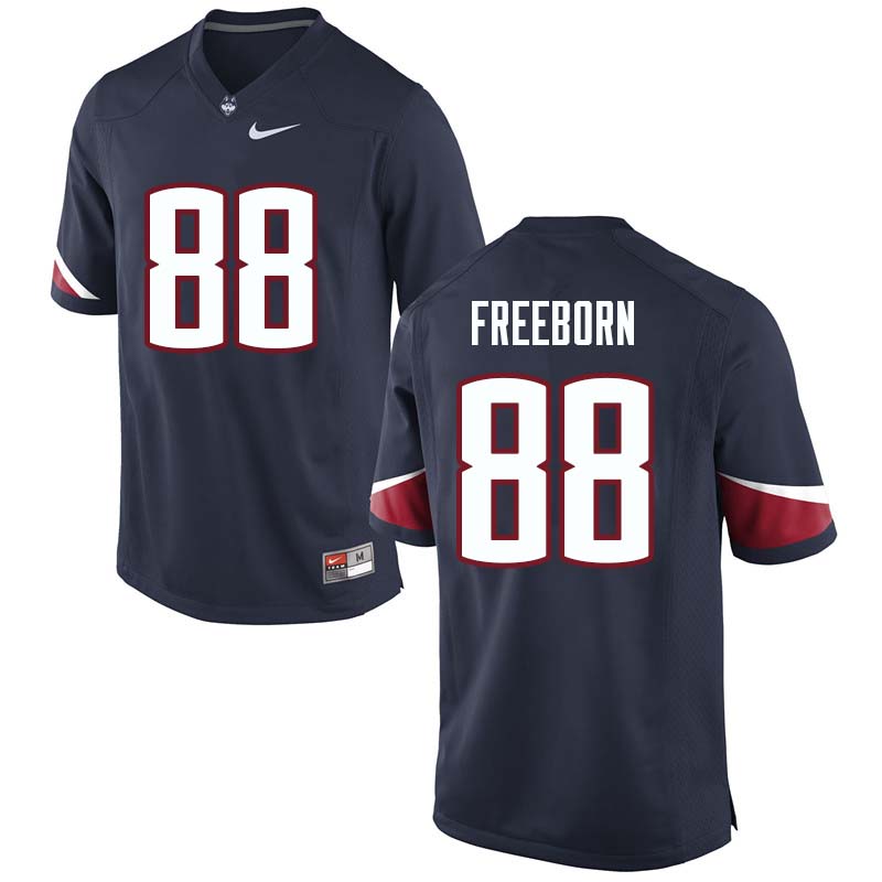 Men's #88 Connor Freeborn Uconn Huskies College Football Jerseys Sale-Navy - Click Image to Close